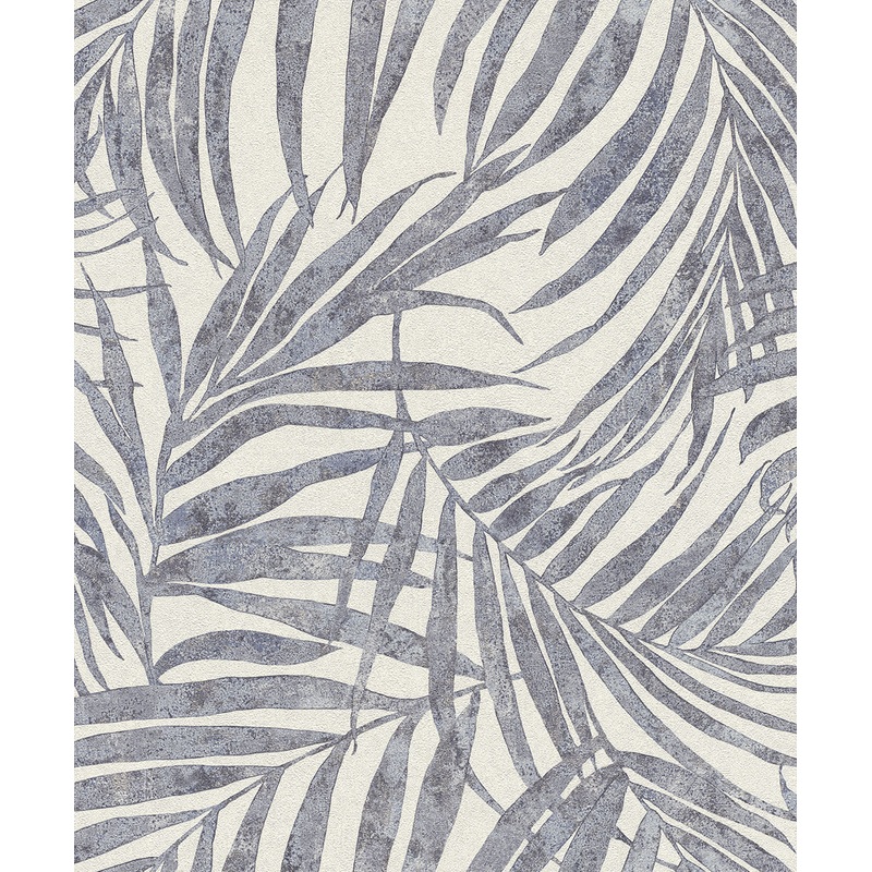4035-617429 Anzu Slate Frond Wallpaper Per Bolt