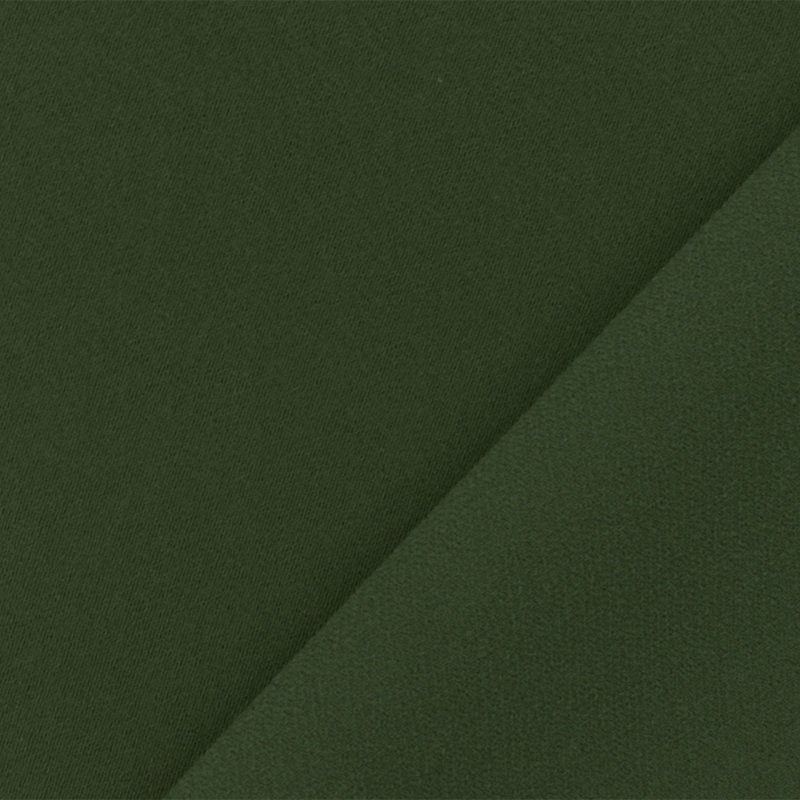 Green Famous Designer Poly Double Sided Crepe Woven Fabric