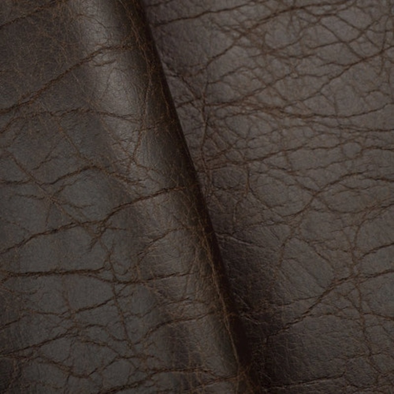 Brown Shiny Texture Faux Leather Home Decorating Fabric
