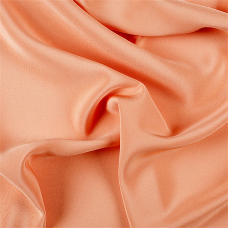 Runway Silks Light Orange 4 Ply Silk Crepe Fabric – Reorderable