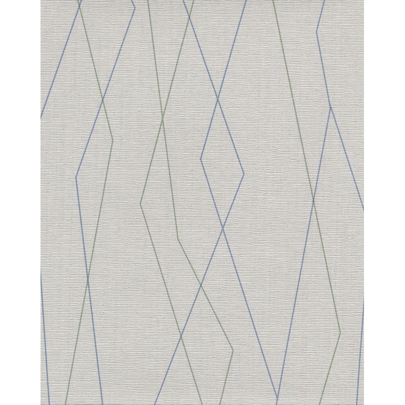 TD1018 White/Off Whites Diamond Fracture Wallpaper Per Yard