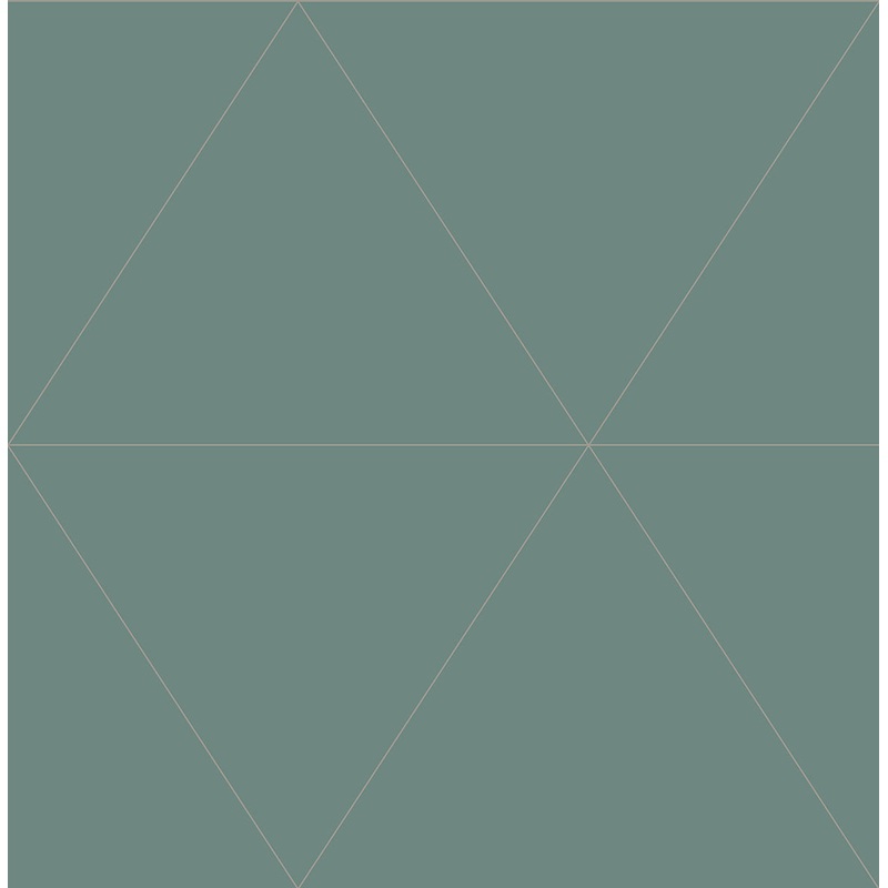 2763-24225 Twilight Green Geometric Wallpaper Per Bolt