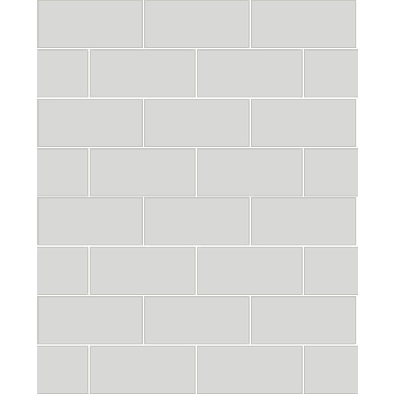 2767-23752 Galley Light Grey Subway Tile Wallpaper Per Bolt