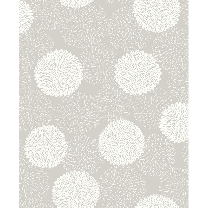 2764-24328 Blithe Taupe Floral Wallpaper Per Bolt