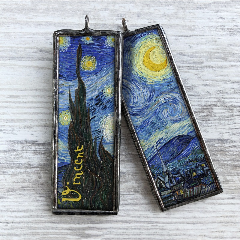 Van Gogh Starry Night Art Museum Christmas Ornament / Charm