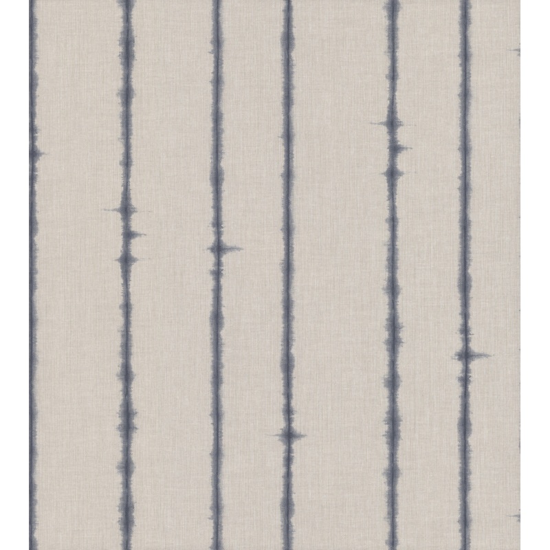 TD1001 Blues Batik Stripe Wallpaper Per Yard