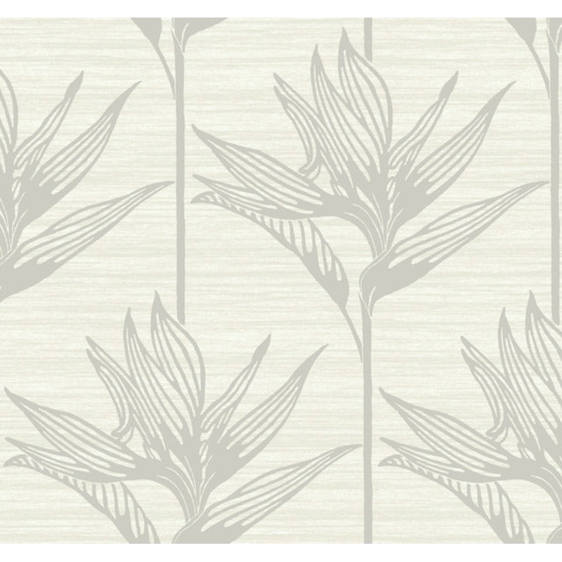 TC2673 Gray Bird Of Paradise Wallpaper Per Bolt