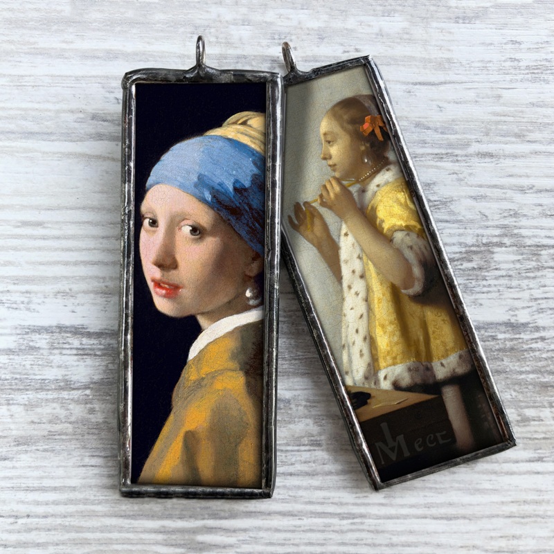Vermeer Pearl Earring Art Museum Christmas Ornament / Charm