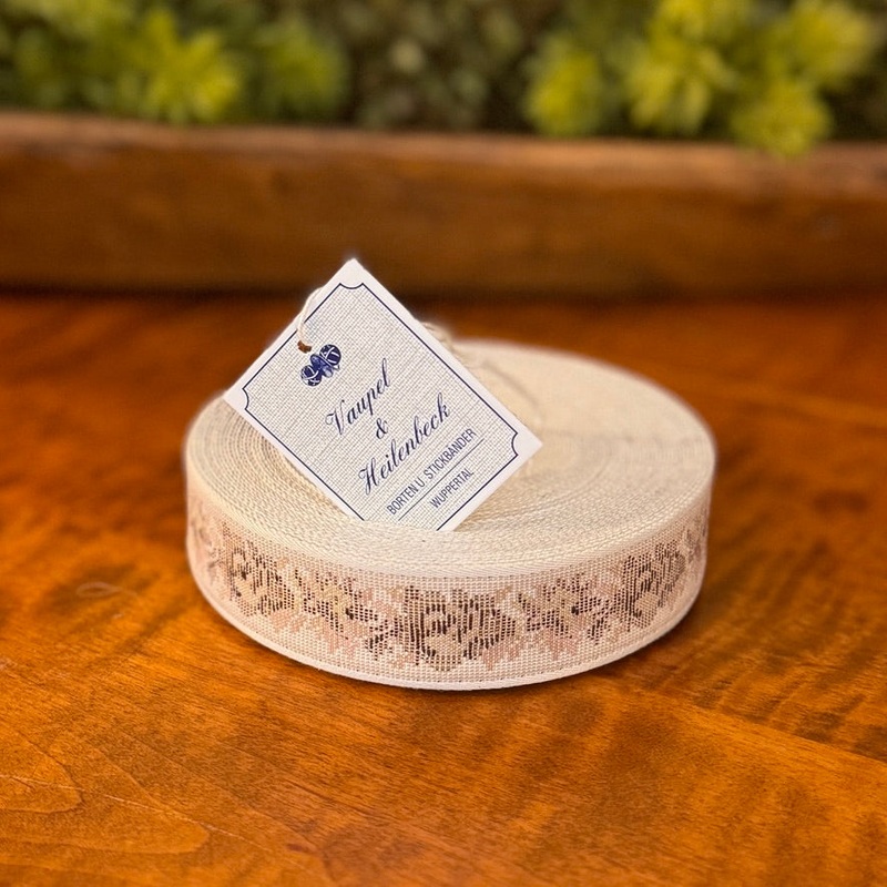 Vaupel & Heilenbeck Cotton Ribbon – 25mm Floral 9300-29