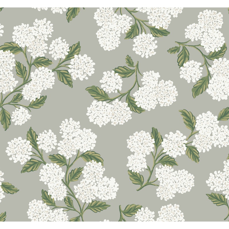 RI5144 Gray Hydrangea Wallpaper Per Bolt