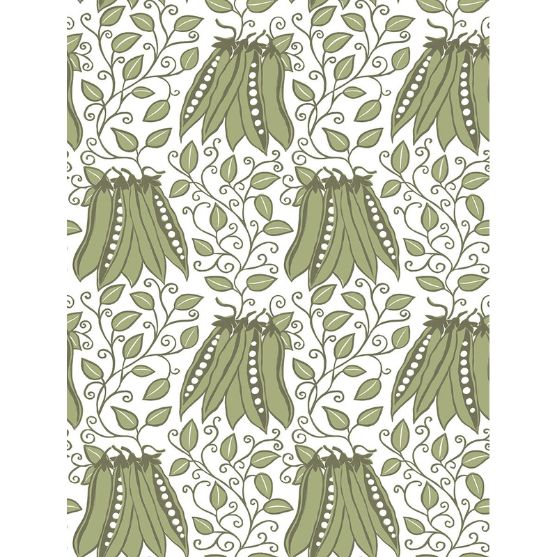 2821-25120 Peas in a Pod Olive Garden Wallpaper Per Bolt