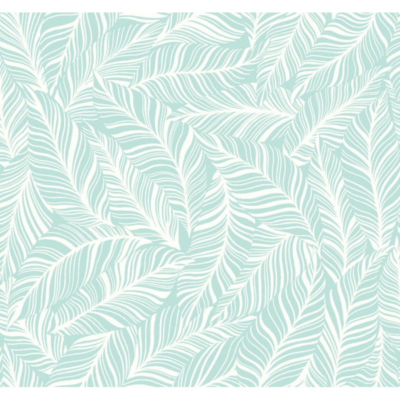 TC2716 Aqua Rainforest Canopy Wallpaper Per Bolt