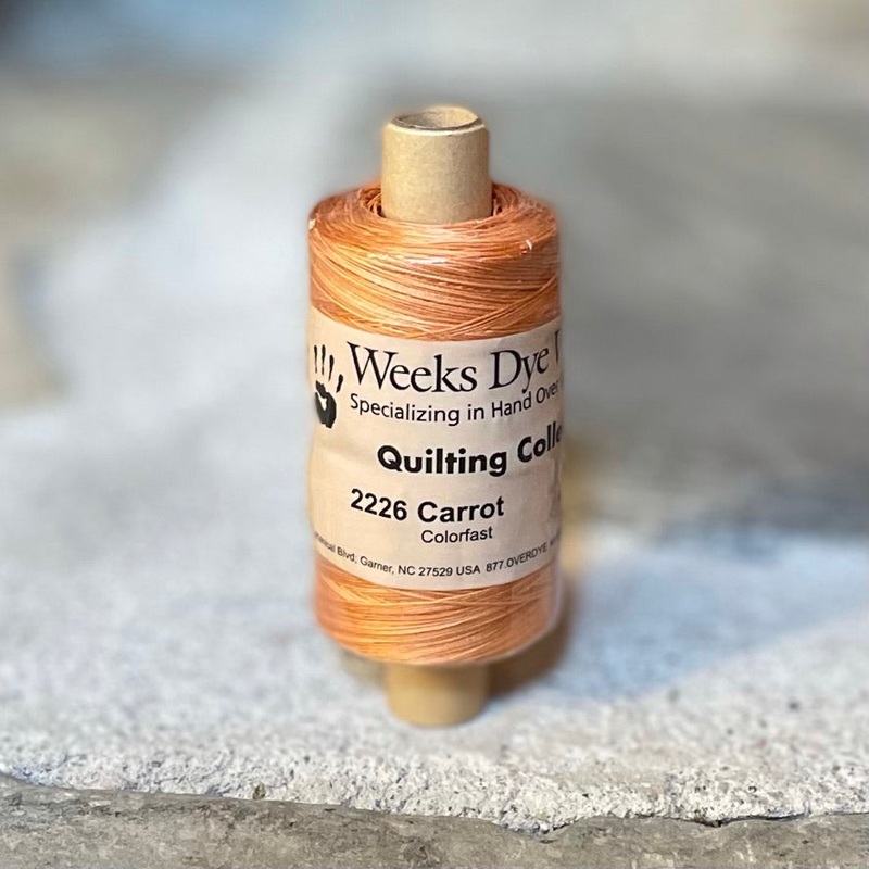 Weeks Dye Works ~  Variegated Sewing Thread 40 wt. Carrot