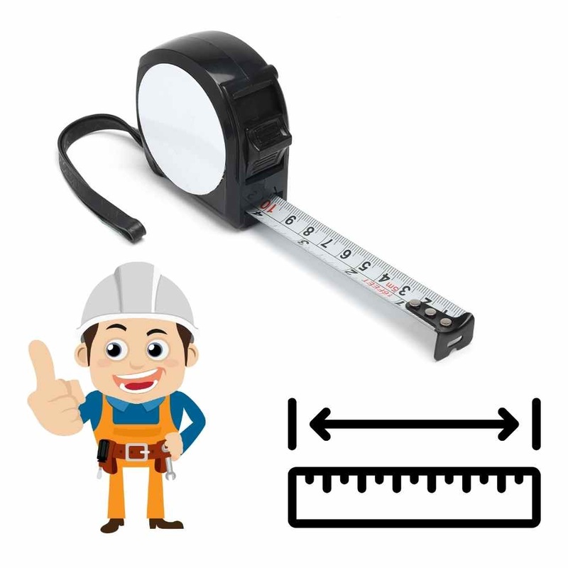 Sublimation Measuring Tape Blanks with Aluminum insert 16 Feet/5M lon (show- Inch / Cm )