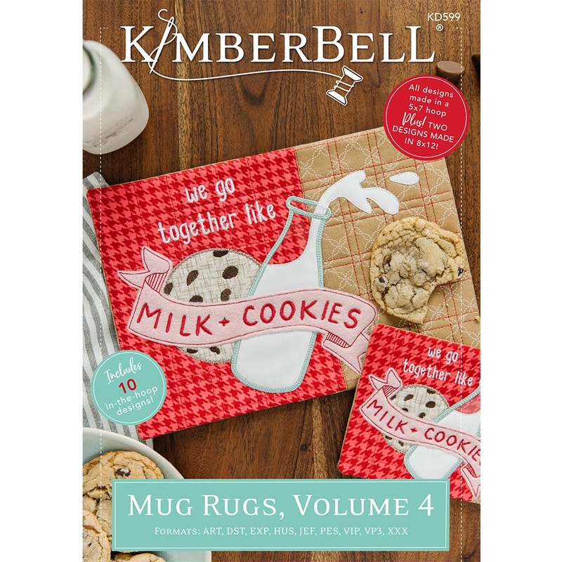 Kimberbell Designs |  Mug Rugs Volume 4 – Machine Embroidery | KD599