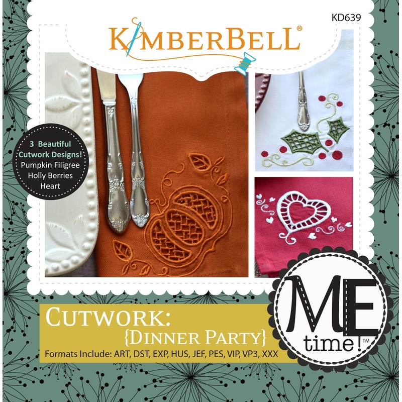 Kimberbell Designs | Cutwork Dinner Party – Machine Embroidery