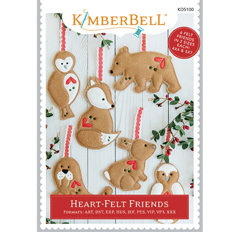 Kimberbell Designs |  Heart-Felt Friends – Machine Embroidery