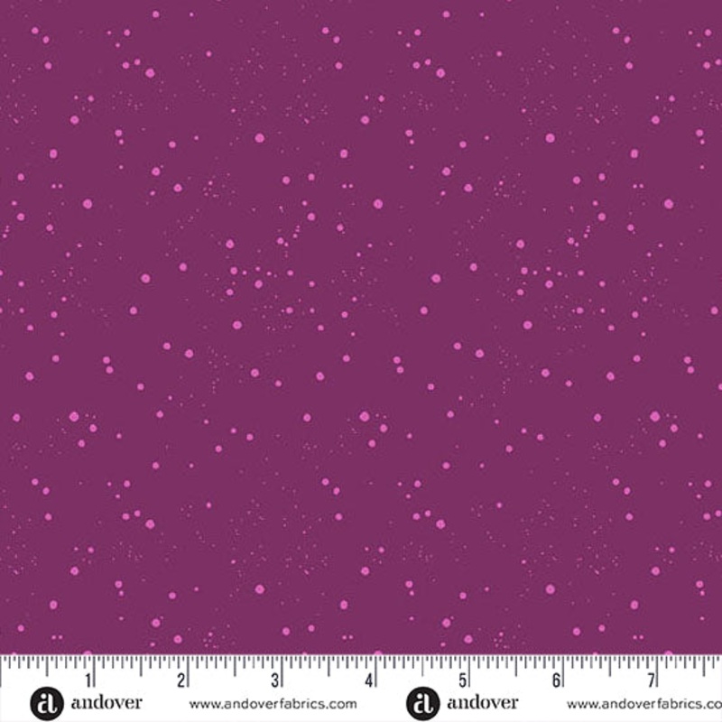 Petals and Stitches – Tinted Dots Plum | A-1571-P